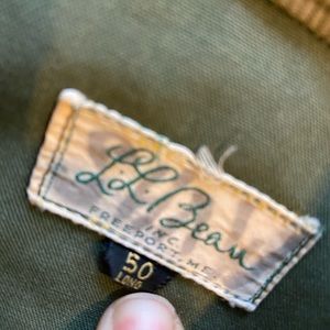 Vintage LL Bean Army green coat